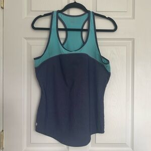 DONATED MAY 1st! Athleta navy and aqua tank